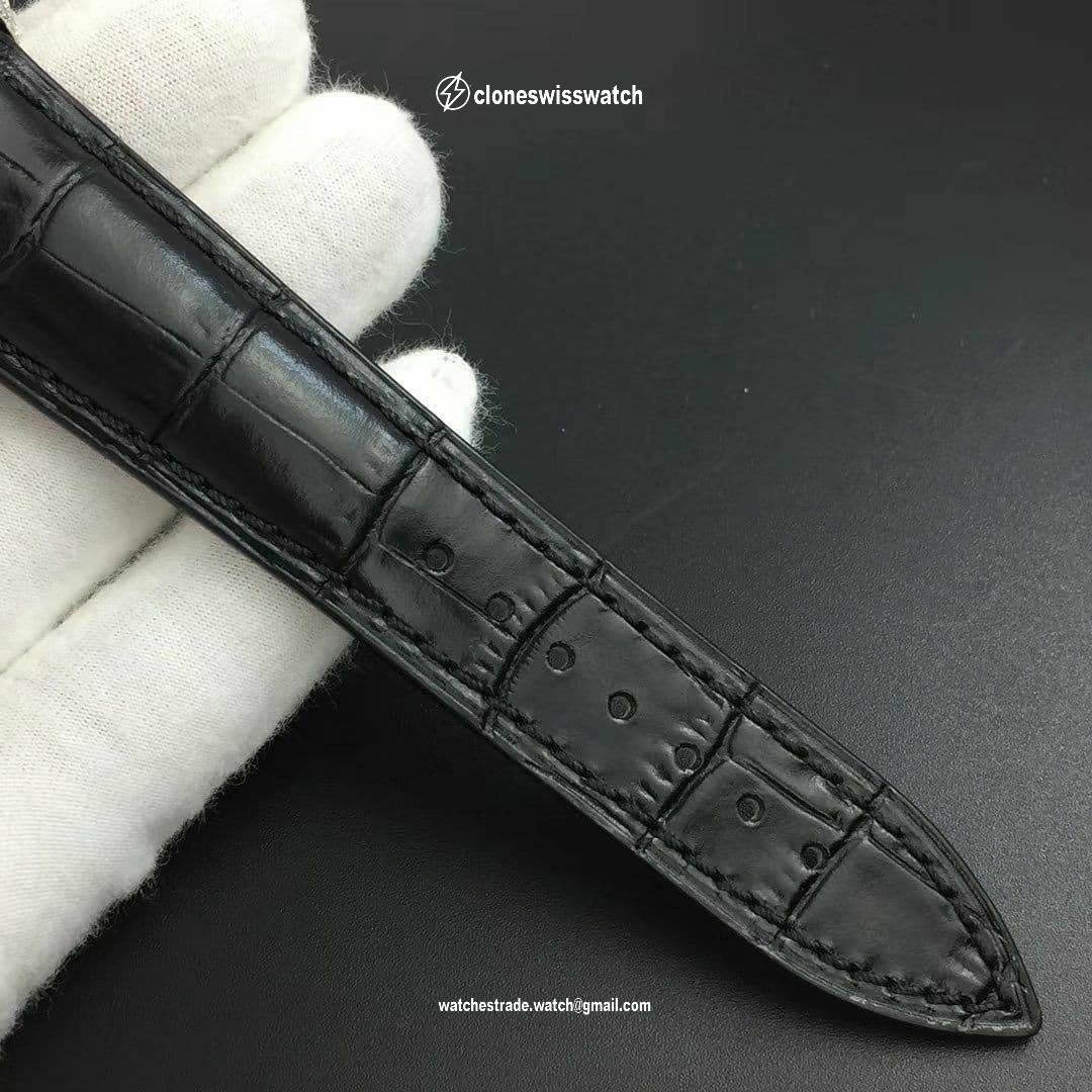Casablanca RS Full Paved Diamonds White/Black Dial on Black Leather Strap MIYOTA 8215 back Casablanca RS Full Paved Diamonds White/Black Dial on Black Leather Strap MIYOTA 8215 back