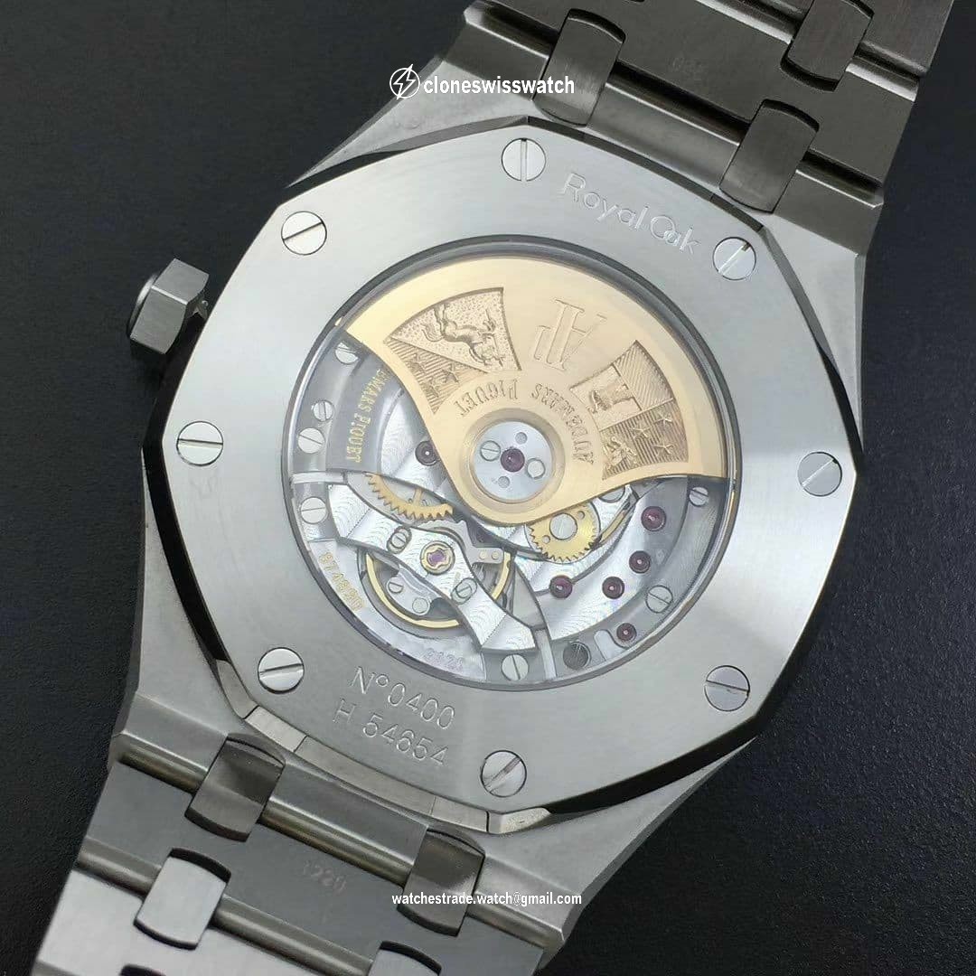 Royal Oak 41mm 15500 Basel SS/SS Blue ZF MY9015 back Royal Oak 41mm 15500 Basel SS/SS Blue ZF MY9015 back