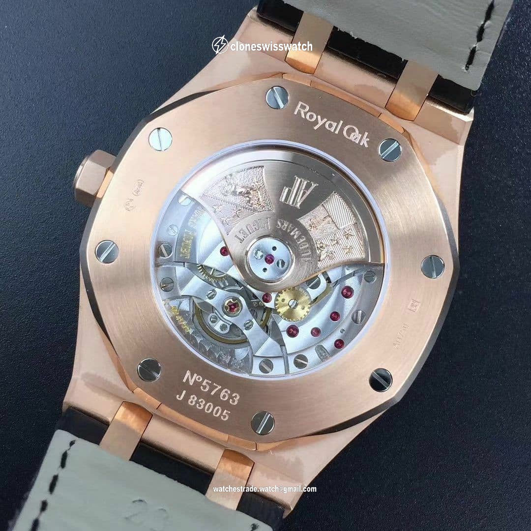 Royal Oak 15400 RG/LE Black OMF MY9015 Mod 3120 back Royal Oak 15400 RG/LE Black OMF MY9015 Mod 3120 back