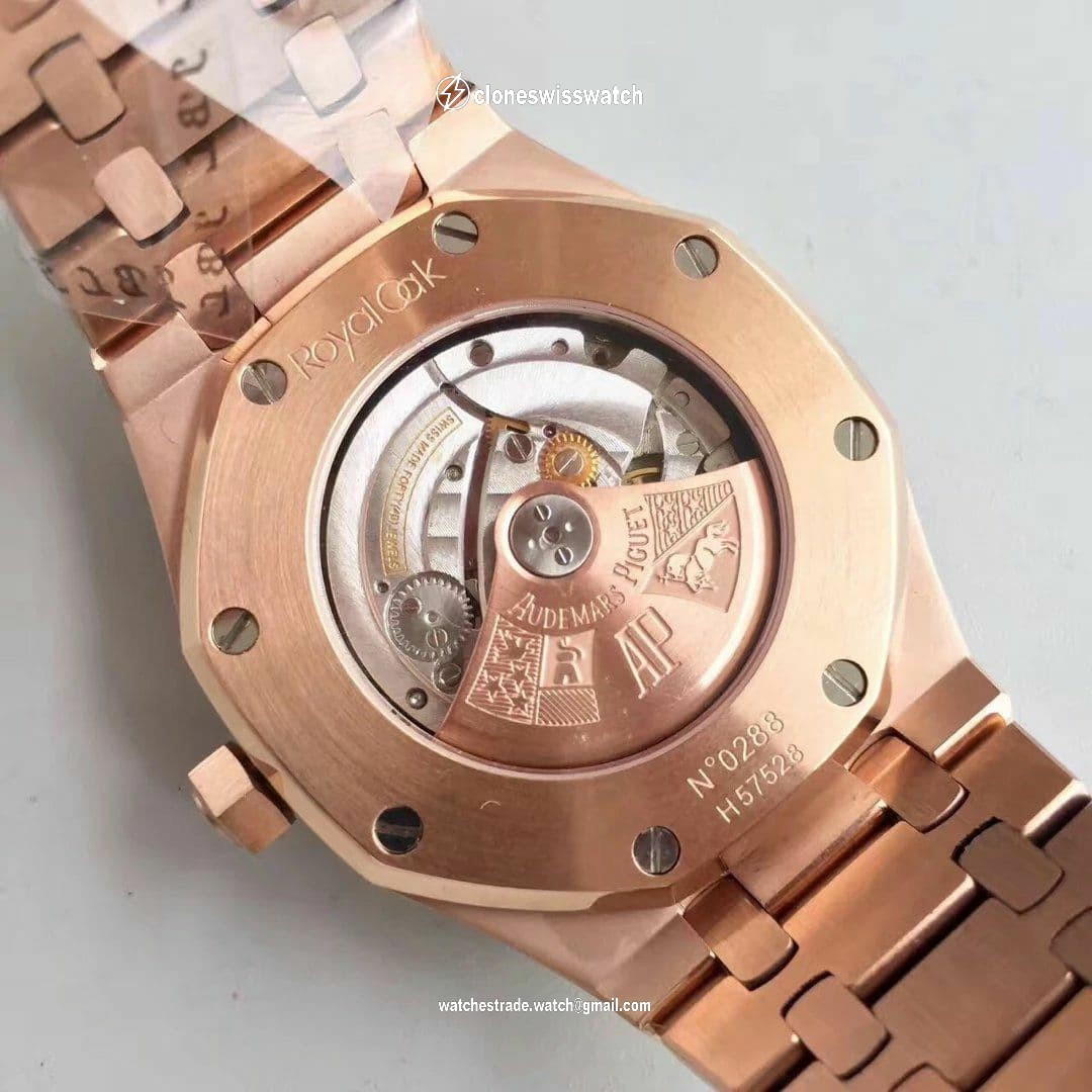 Royal Oak 41mm 15400OR 2019 RG/RG Diam TZF MY9015 back Royal Oak 41mm 15400OR 2019 RG/RG Diam TZF MY9015 back