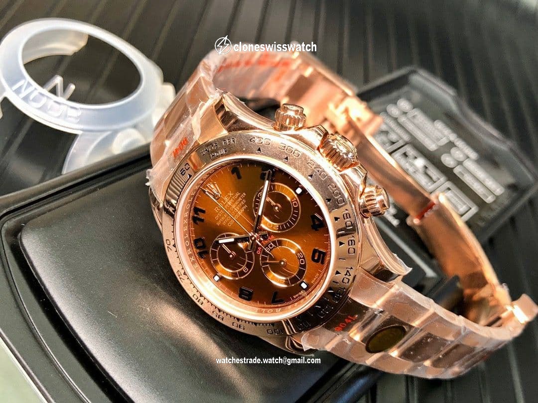 Daytona 116505 RG Noob 1:1 Best Edition 904L SS Case and Bracelet Chocolate Dial SA4130 V4 back Daytona 116505 RG Noob 1:1 Best Edition 904L SS Case and Bracelet Chocolate Dial SA4130 V4 back