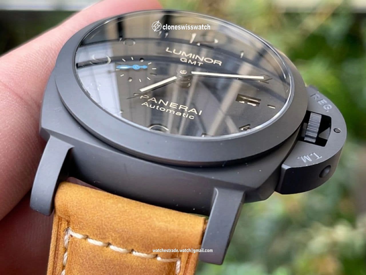 PAM1441 U VSF 1:1 Best Edition Black Dial on Brown Asso Strap P.9011 Super Clone back PAM1441 U VSF 1:1 Best Edition Black Dial on Brown Asso Strap P.9011 Super Clone back