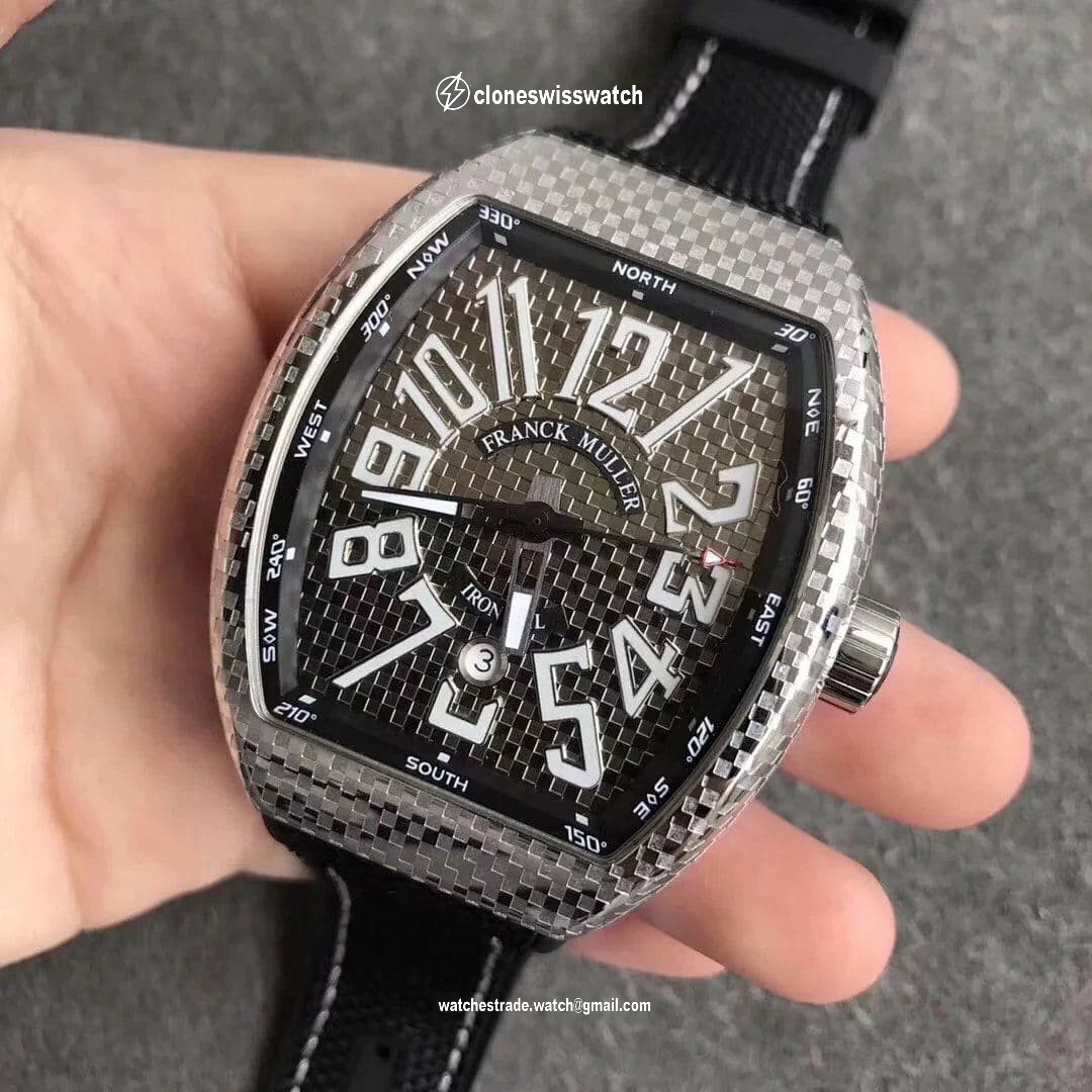 Franck Muller Vanguard PXL SS/NY Silver White/Num Asia 2824 back Franck Muller Vanguard PXL SS/NY Silver White/Num Asia 2824 back