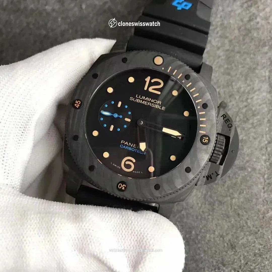PAM616 Special Edition Forged Carbon XF Best Edition on Black Rubber Strap P.9000 back PAM616 Special Edition Forged Carbon XF Best Edition on Black Rubber Strap P.9000 back