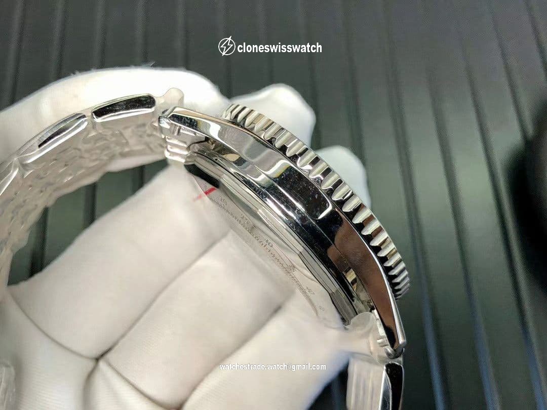 Navitimer Chronograph 1 SS 41mm TF 1:1 Best Edition White Dial on SS Bracelet 7750 back Navitimer Chronograph 1 SS 41mm TF 1:1 Best Edition White Dial on SS Bracelet 7750 back