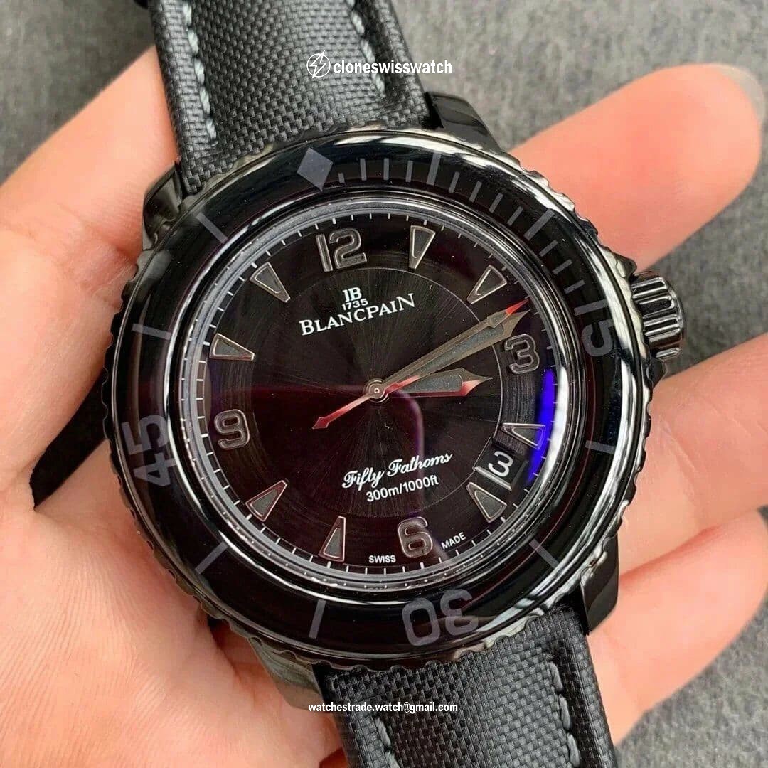 Blancpain Fifty Fathoms Dark Knight PVD/NY Blk ZF A23J back Blancpain Fifty Fathoms Dark Knight PVD/NY Blk ZF A23J back