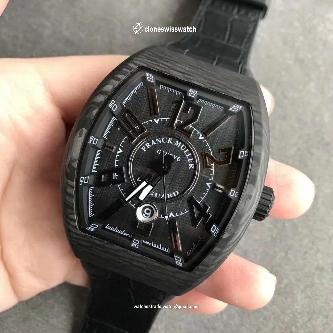 Vanguard Automatic Carbon Black Carbon Dial on Black Nylon/Rubber Strap NH35A back Vanguard Automatic Carbon Black Carbon Dial on Black Nylon/Rubber Strap NH35A back