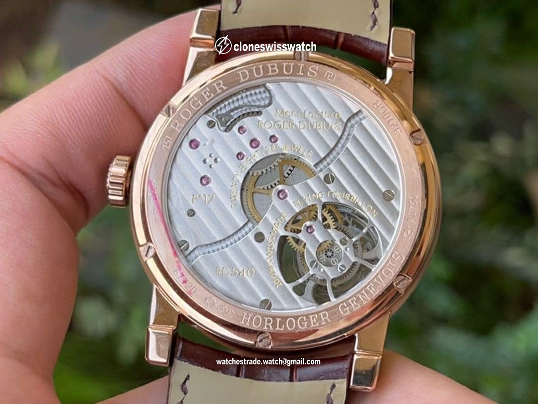 Roger Dubuis Hommage Flying Tourb RDDBHO0568 RG/LE Wht/Wht A Tour back Roger Dubuis Hommage Flying Tourb RDDBHO0568 RG/LE Wht/Wht A Tour back