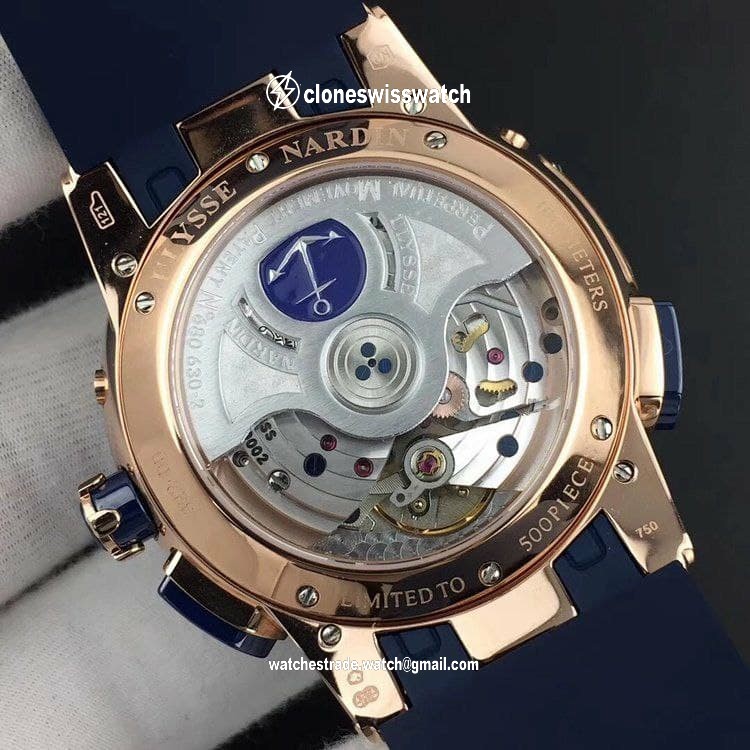 Executive El Toro YG TWA 1:1 Best Edition Blue Dial on Blue Rubber Strap Asian UN-32 back Executive El Toro YG TWA 1:1 Best Edition Blue Dial on Blue Rubber Strap Asian UN-32 back