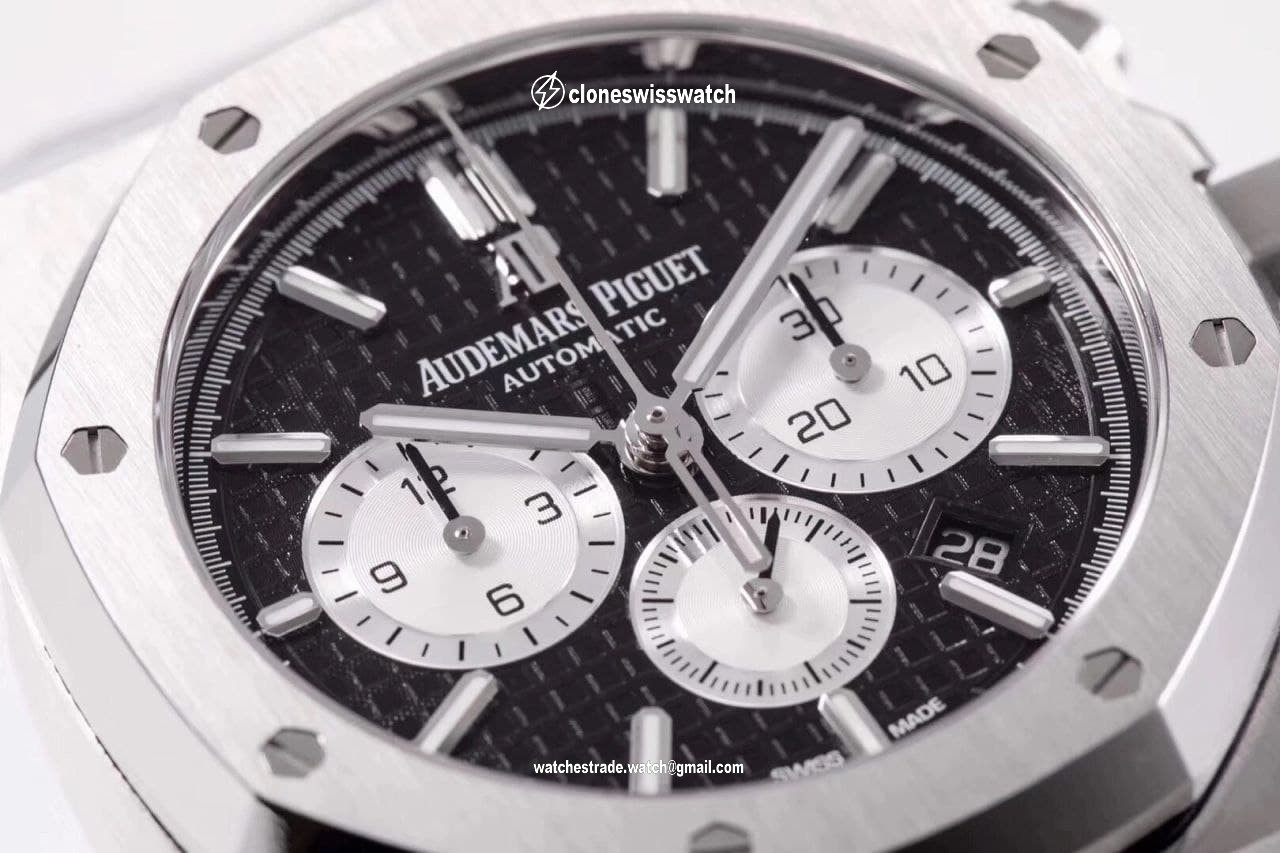 AP0603D - Royal Oak Chrono 1:1 Best Edition 26331ST SS/SS Blk/Wht back AP0603D - Royal Oak Chrono 1:1 Best Edition 26331ST SS/SS Blk/Wht back