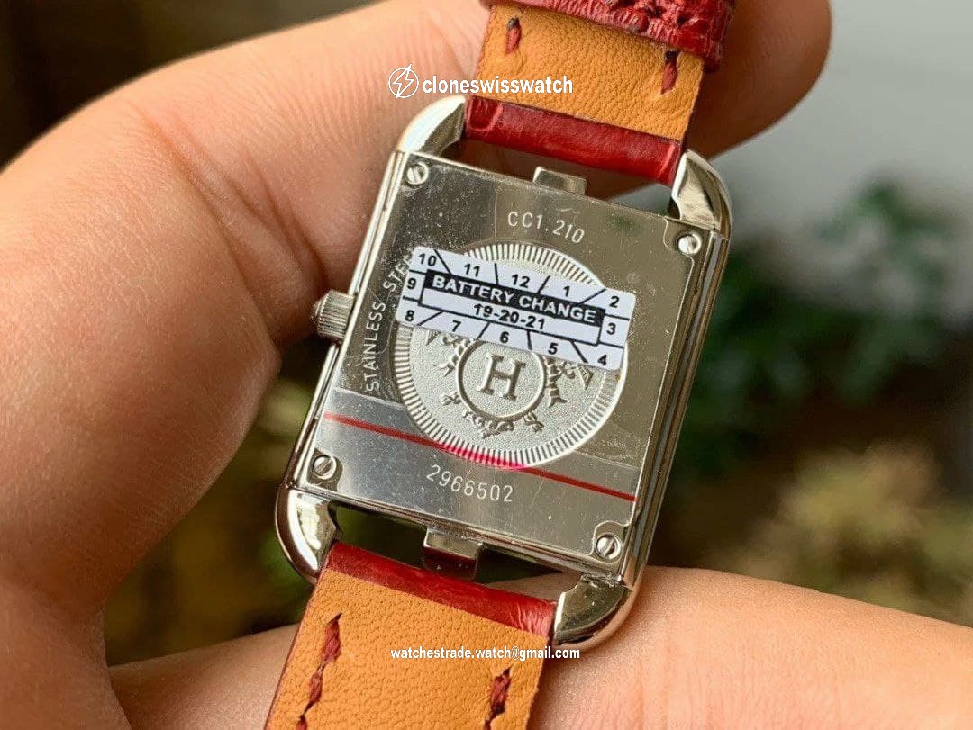 Hermes Cape Cod Ladies RG/LE MOP White Swiss Quartz back Hermes Cape Cod Ladies RG/LE MOP White Swiss Quartz back