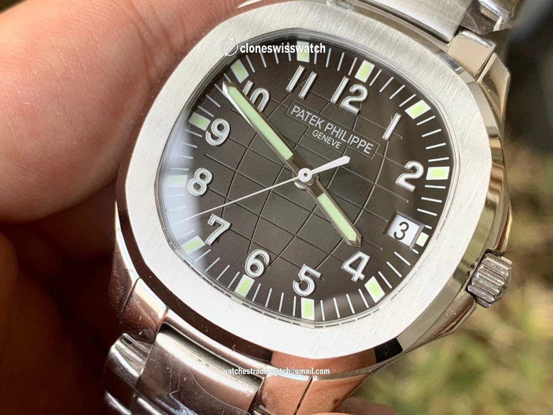 Aquanaut 5167 SS 3KF 1:1 Best Edition Gray Dial on SS Bracelet V2 back Aquanaut 5167 SS 3KF 1:1 Best Edition Gray Dial on SS Bracelet V2 back