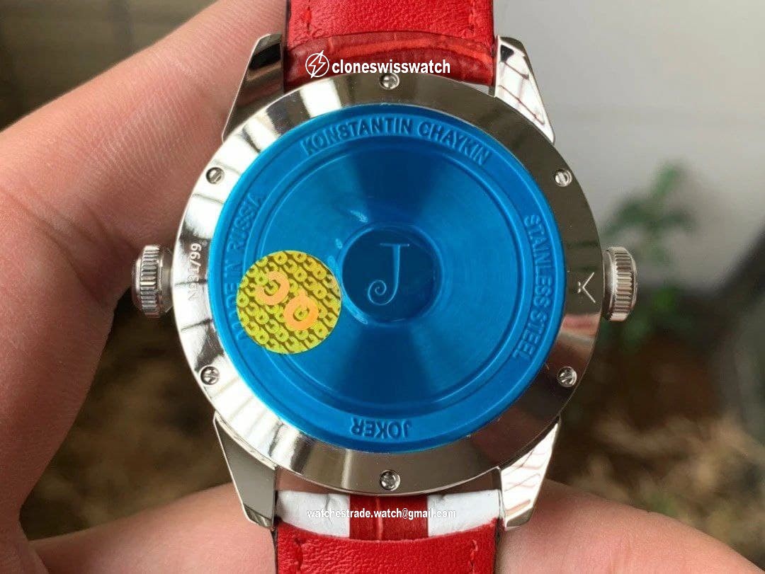 Konstantin Chaykin Joker Grey Dial 24collector leather strap back Konstantin Chaykin Joker Grey Dial 24collector leather strap back