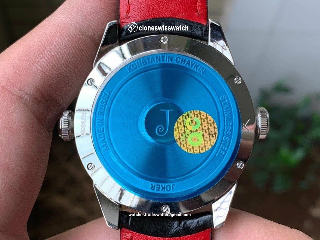 Konstantin Chaykin Joker Grey Dial 24collector leather strap back Konstantin Chaykin Joker Grey Dial 24collector leather strap back