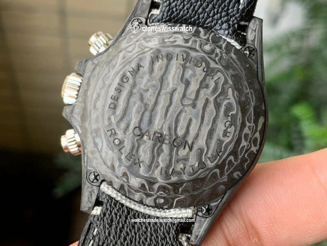 Rolex Daytona DIW Carbon Blue FC/NY Blue Grey 1:1 Best Edition Version back Rolex Daytona DIW Carbon Blue FC/NY Blue Grey 1:1 Best Edition Version back