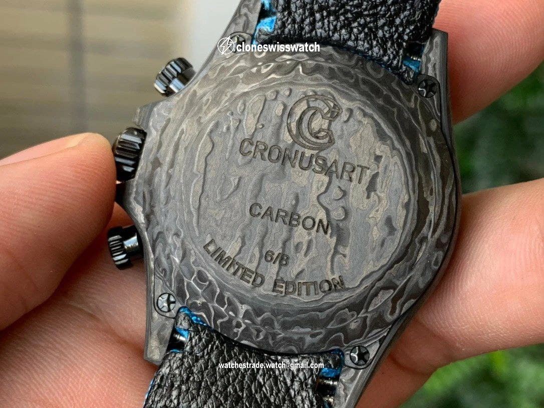 Rolex Daytona DIW Carbon Blue FC/NY Blue 1:1 Best Edition Version back Rolex Daytona DIW Carbon Blue FC/NY Blue 1:1 Best Edition Version back