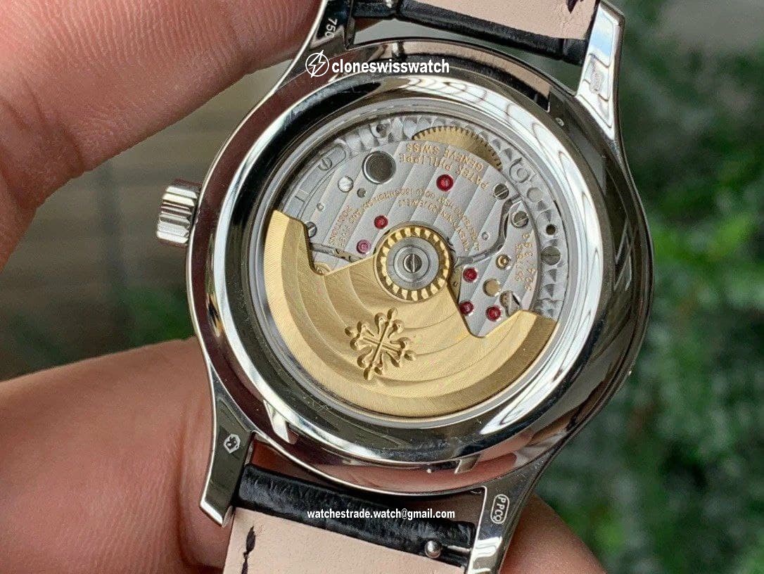 Complications 5205R RG GRF Best Edition Blue Dial on Brown Leather Strap A324 back Complications 5205R RG GRF Best Edition Blue Dial on Brown Leather Strap A324 back