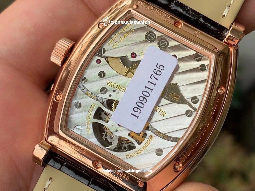 Malte Tourbillon SS Skeleton White Dial Diamond on Brown Leather Strap 1:1 Best Edition Version back Malte Tourbillon SS Skeleton White Dial Diamond on Brown Leather Strap 1:1 Best Edition Version back