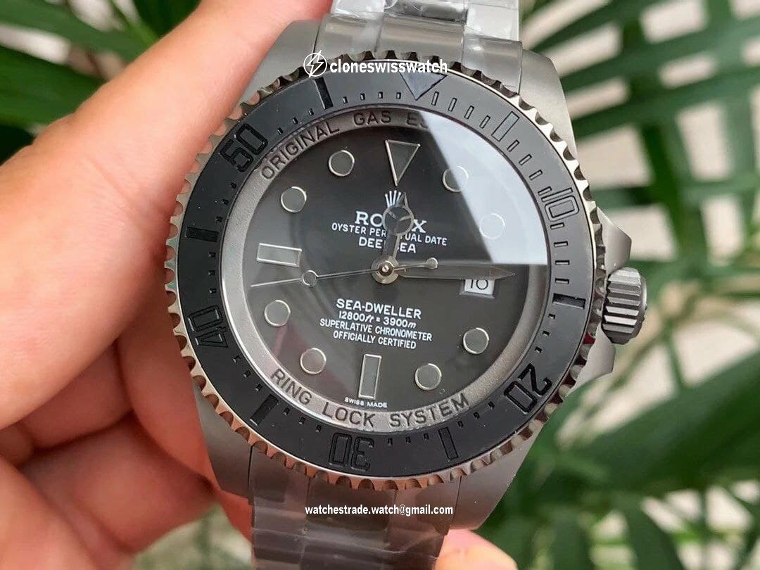 DeepSea Dweller 116660 DLC/DLC Titan Black VRF back DeepSea Dweller 116660 DLC/DLC Titan Black VRF back