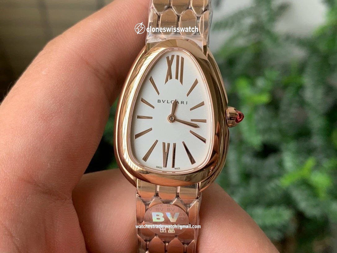SERPENTI SEDUTTORI WATCH RG BVF 1:1 BEST EDITION WHITE DIAL ON RG BRACELET ETA QUARTZ