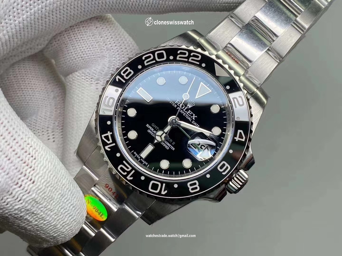 GMT-Master II 116710 LN Black Ceramic 904L Steel ARF 1:1 Best Edition SH3186 CHS