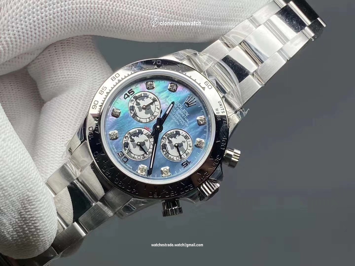 DAYTONA 116508 YG OMF BEST EDITION BLUE DIAL ON YG BRACELET A4130