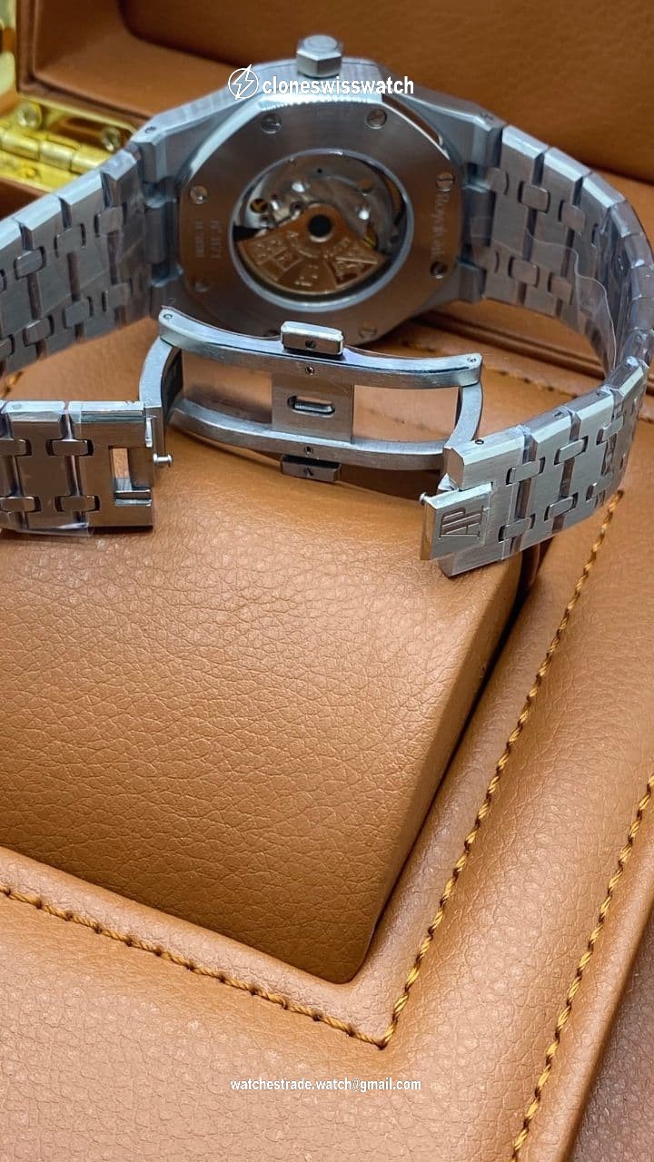 Audemars Piguet Royal Aok Grey Dial Skeleton High Version on SS Strap