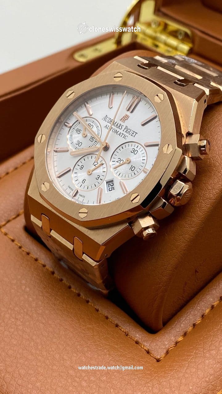 Audemars Piguet Royal Aok White Dial Chrono High Version