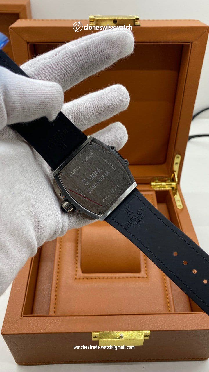 Hublot Spirit Black Grey Chrono Hight Version on Black Leather Strap
