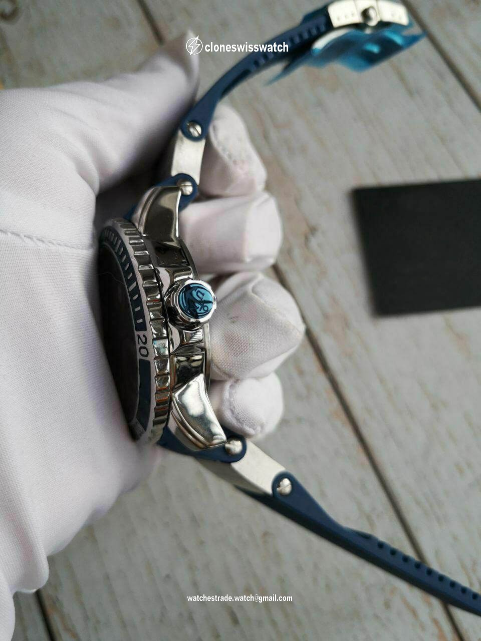 Ulysse Nardin Marine Silver Blue