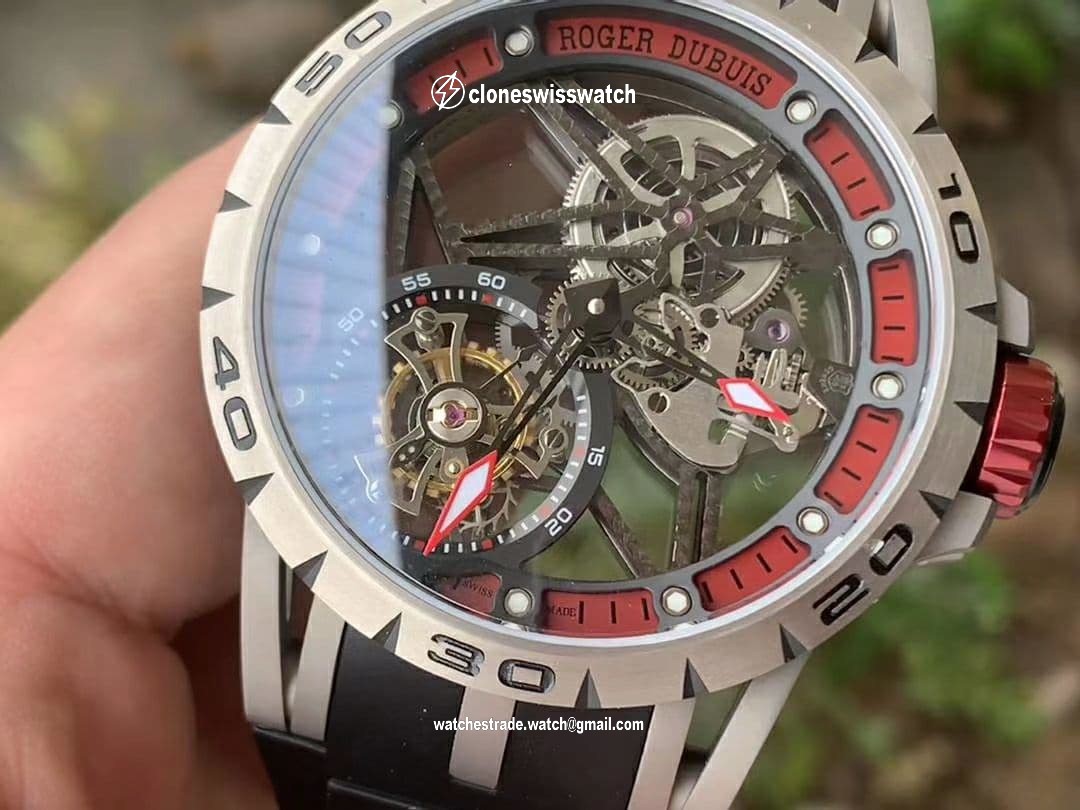 Roger Dubuis G041C - Excalibur Spider Skele Flying Tourb TI/RU Red BBR