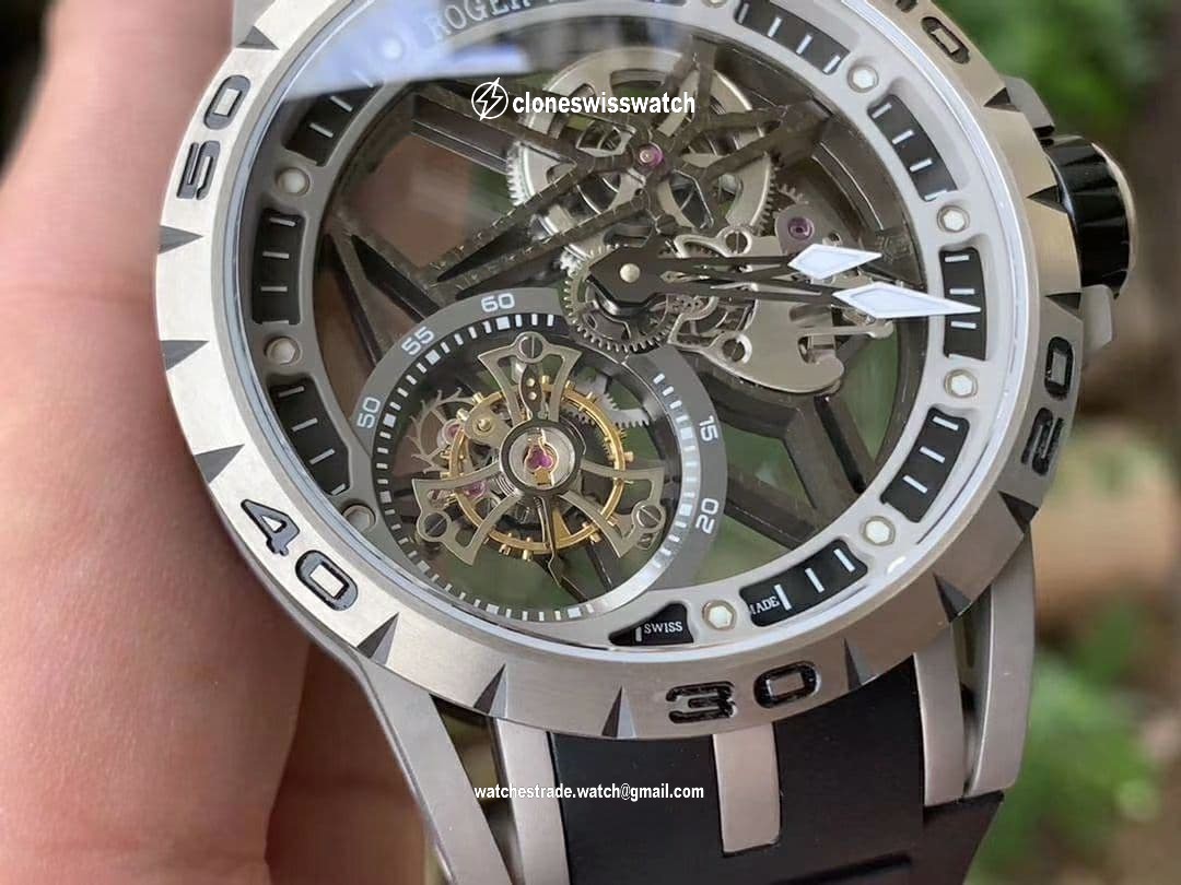 Roger Dubuis G041C - Excalibur Spider Skele Flying Tourb TI/RU Black BBR