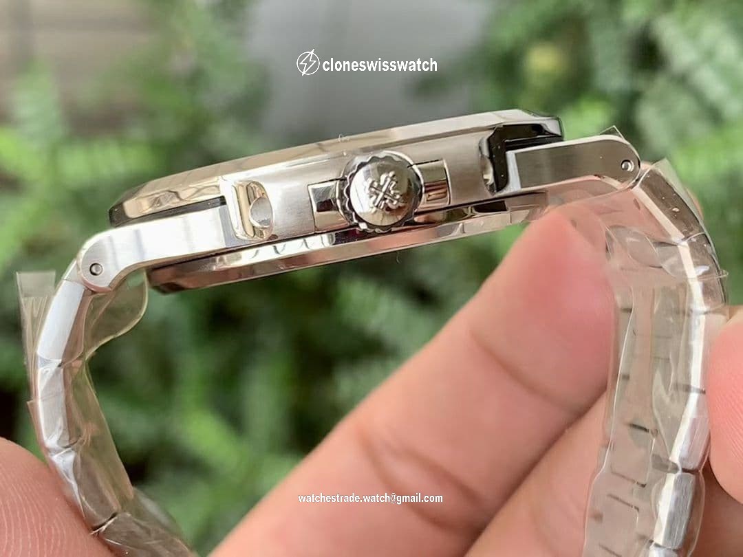 Nautilus 5711/1A PPF 1:1 Best Edition Grey Textured Dial on SS Bracelet 324CS V4
