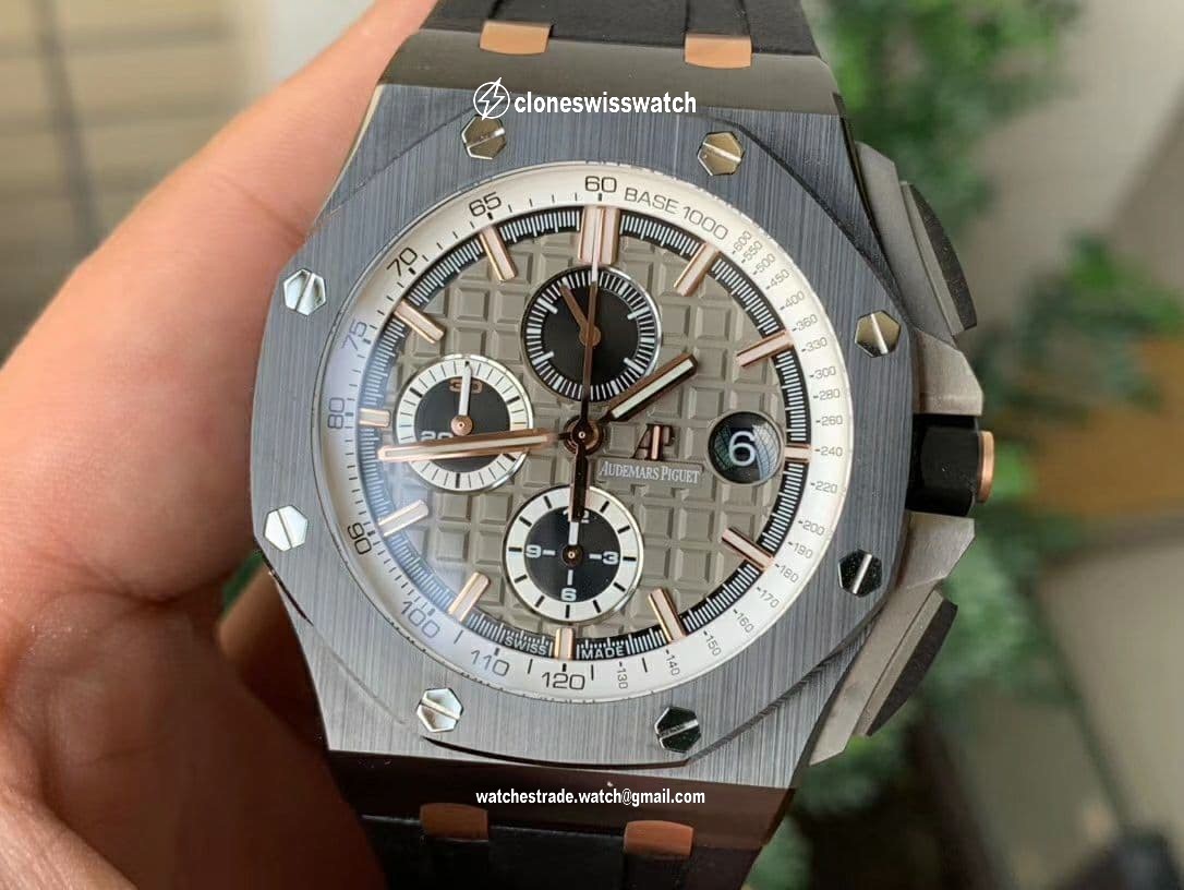 Royal Oak Offshore 44mm Black Ceramic Germany Edition JF 1:1 Best Edition on Rubber Strap A3126 V2