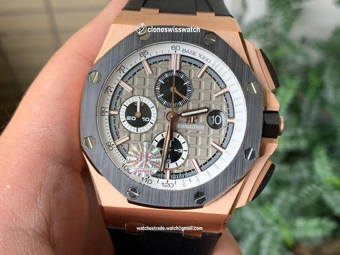 Royal Oak Offshore 44mm RG Germany Edition JF 1:1 Best Edition on Rubber Strap A3126 V2