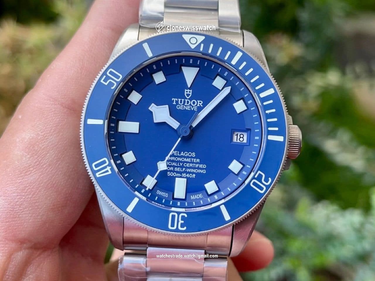 TUD078B - Tudor Pelagos Titanium TI/TI Blue XF V5 Asia 2824