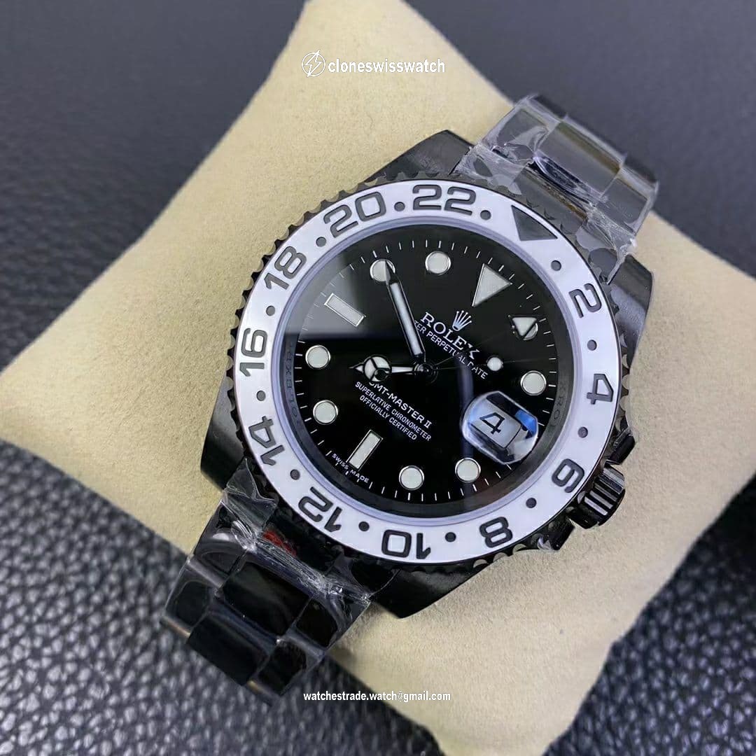 GMT-Master II Oreo PVD White Ceramic Bezel VRF 1:1 Best Edition Black Dial SA3186 CHS V2