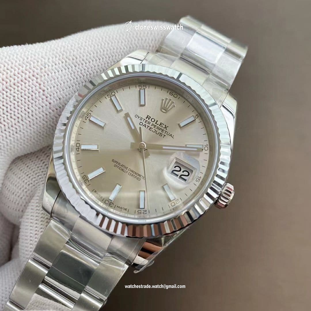DateJust 41 126334 904L SS VSF 1:1 Best Edition Silver Dial on Oyster Bracelet VS3235