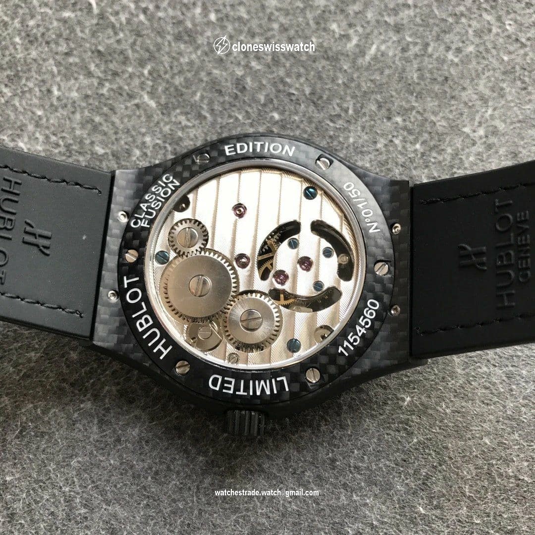 Big Bang Tourbillon Automatic PVD Black Dial on Black Rubber Strap