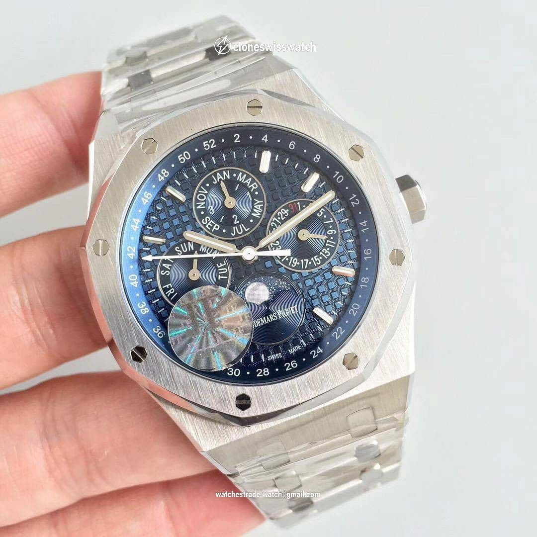 Royal Oak Perpetual Calendar 26574 SS/SS Blue JF A5134