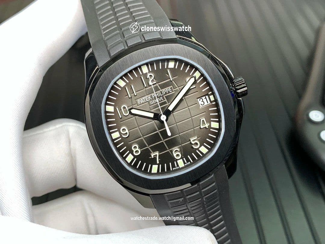 Aquanaut Black Venom DLC ZF 1:1 Best Edition Black Dial on Black Rubber Strap 324CS