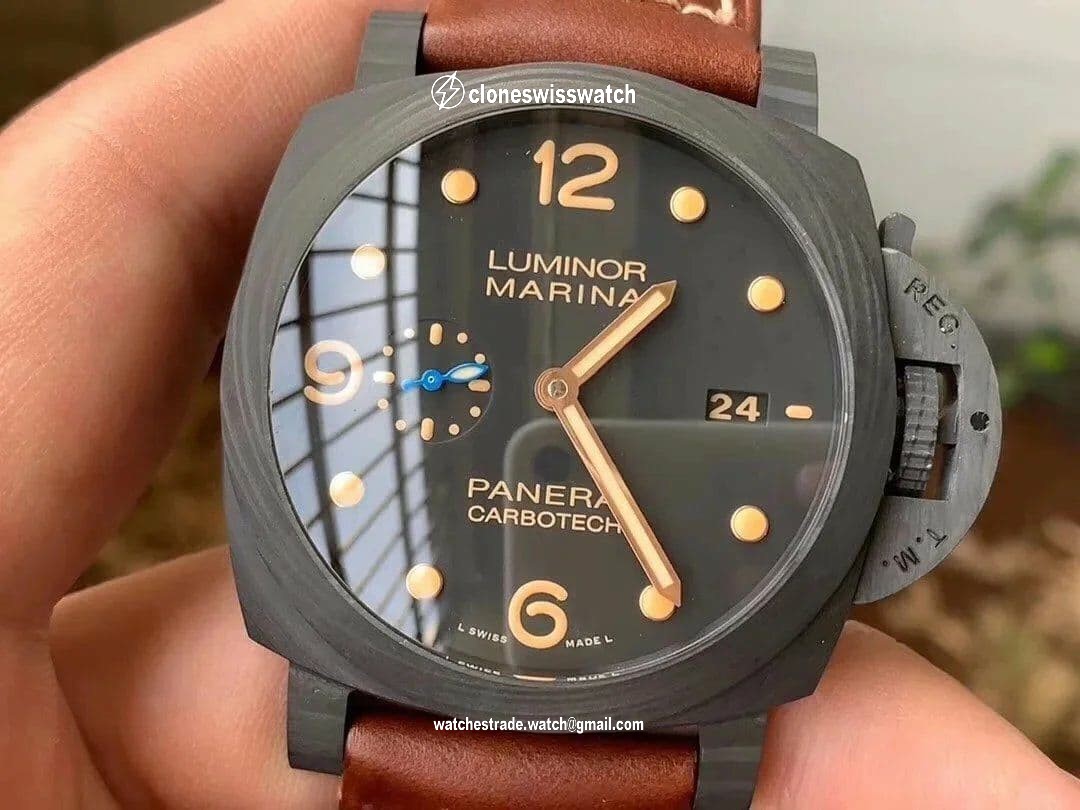 Pan Luna Chocolate Dial Lither Strap