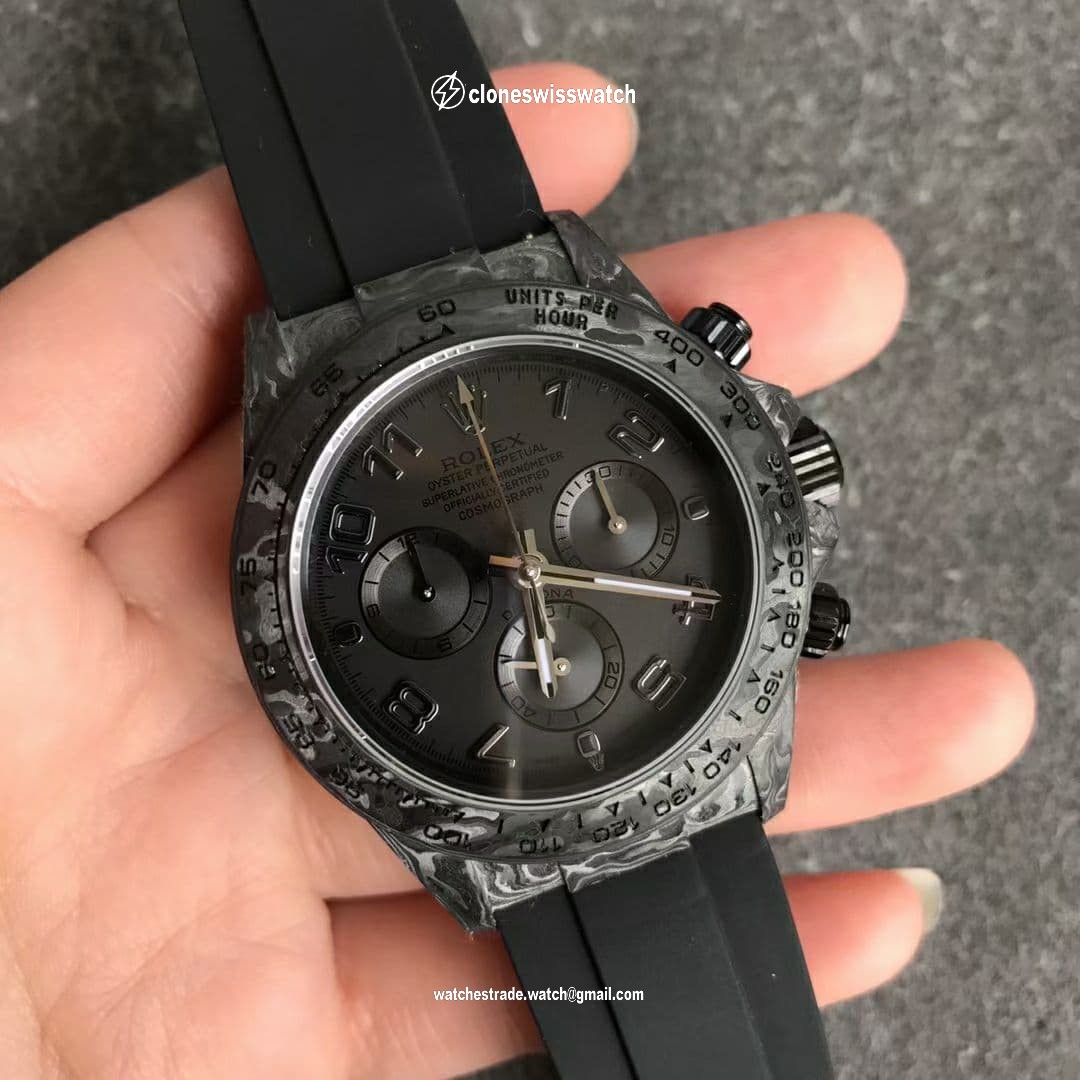 Daytona DIW Carbon OMF Best Edition Black/Black Dial on Black Leather Strap A4130