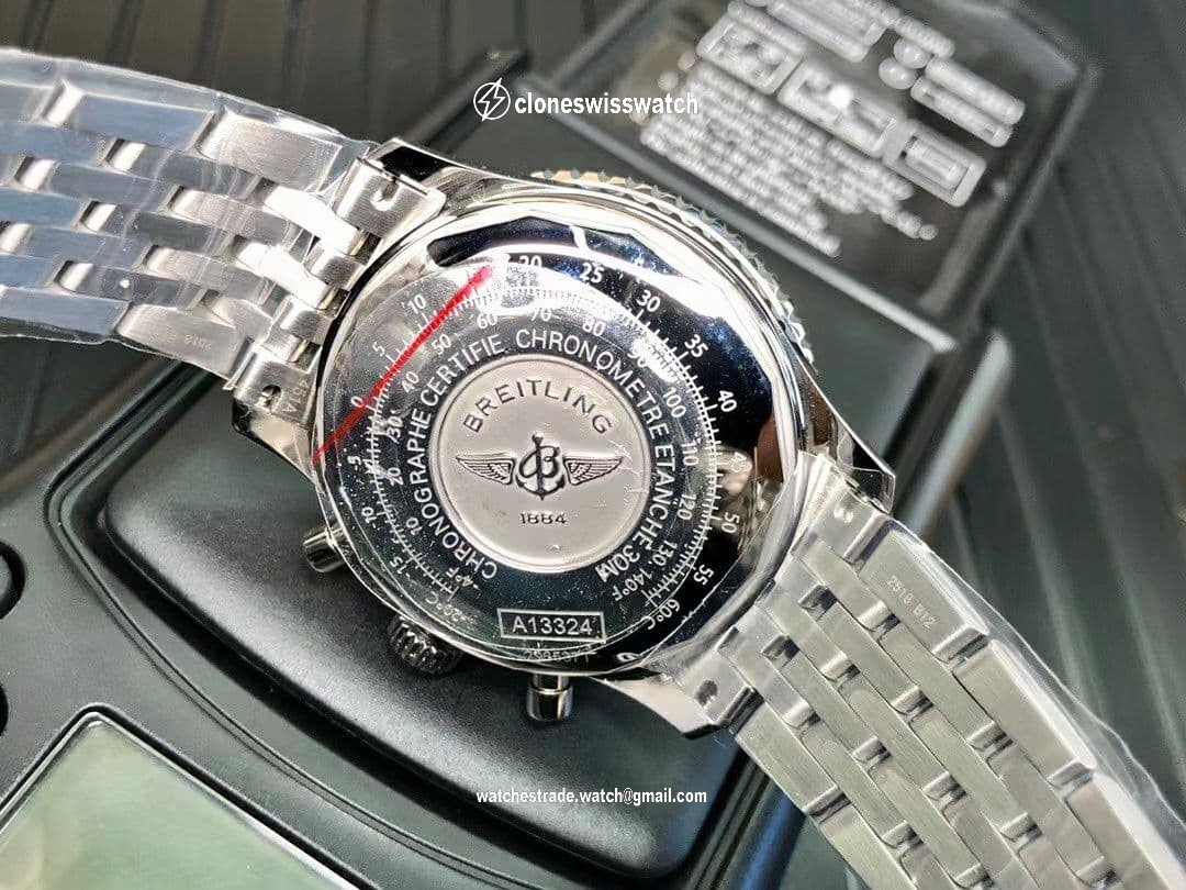 Navitimer Chronograph 1 SS 41mm TF 1:1 Best Edition White Dial on SS Bracelet 7750