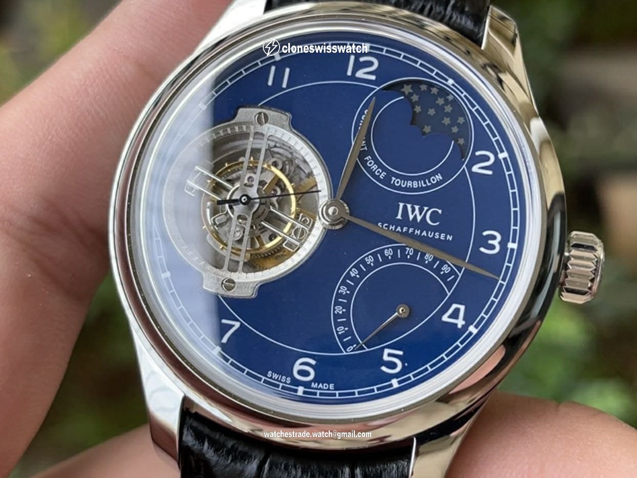 Portugieser Constant-Force Tourbillon Edition 150 Years SS BBR Best Edition Blue Dial