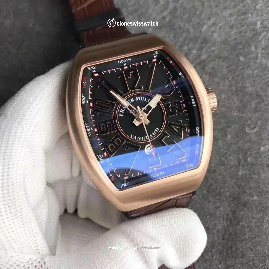 Vanguard Mens Yachting V45 DLC/LE Gold/Red ZF MY9015