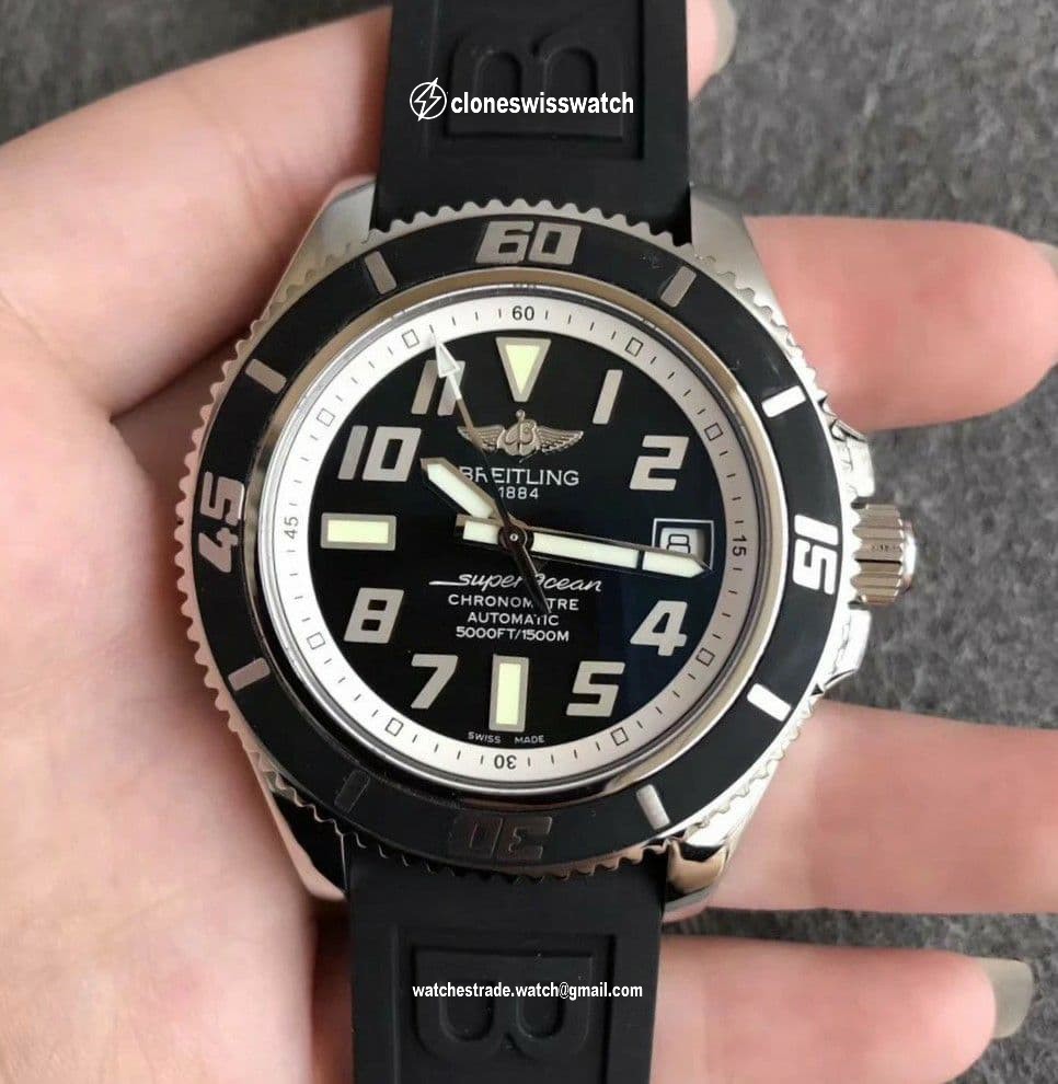Breitling SuperOcean II 42mm SS/RU Black/Black ZF Asia 2836