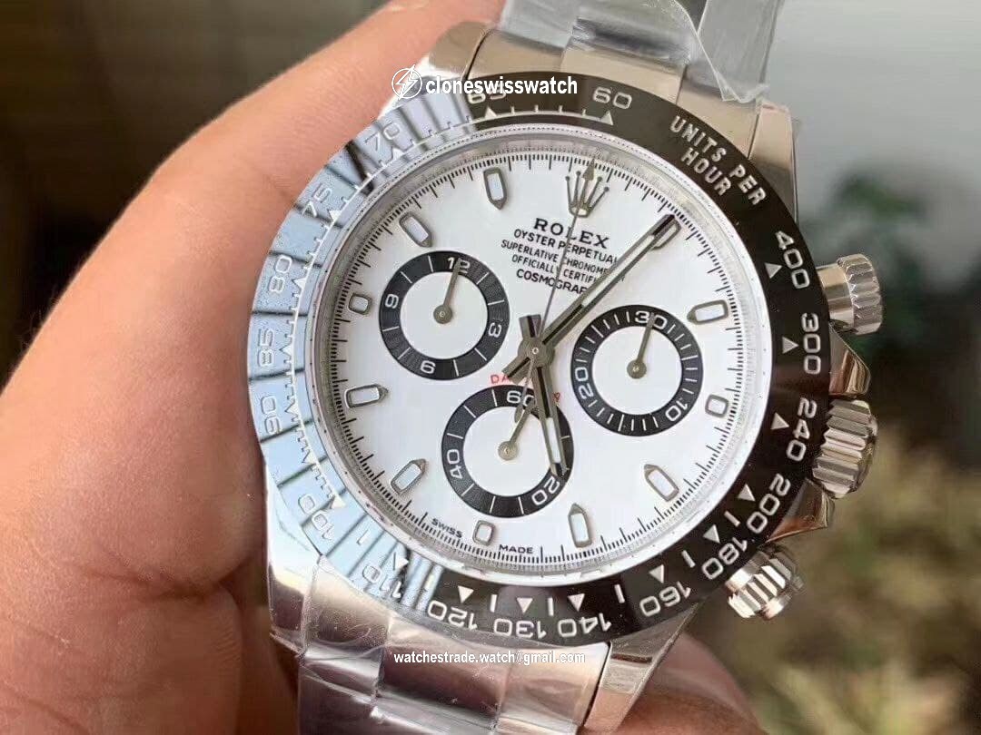 Daytona 116500 Noob 1:1 Best Edition 904L SS Case and Bracelet White Dial SA4130 V4