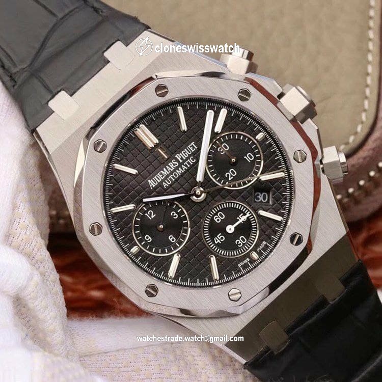 AP0608A - Royal Oak Chronograph 1:1 Best Edition 26331ST SS/LE Black