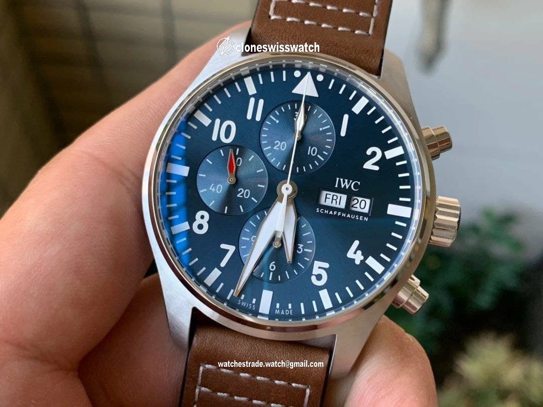 Pilot Chrono 377714 "Le Petit Prince" 2016 SIHH 1:1 Best Edition on Brown Leather Strap A7750